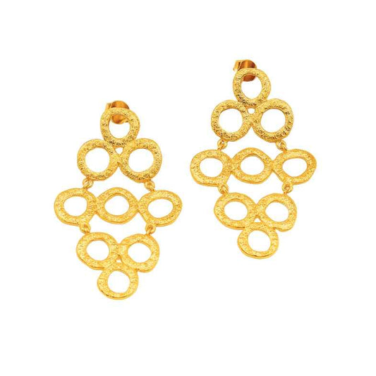 Boucles d'oreilles ajourées • Blanche