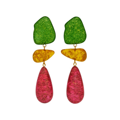 Boucles d'oreilles résine femme ovation bijoux