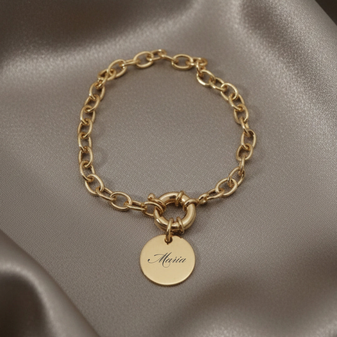 Bracelet Personnalisé en Plaqué Or