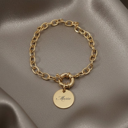 Bracelet Personnalisé en Plaqué Or
