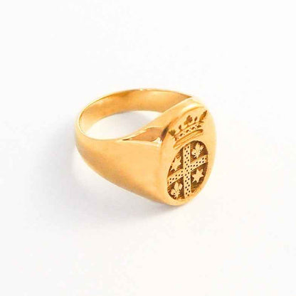 Chevalière blason en or 18 carats • Orso