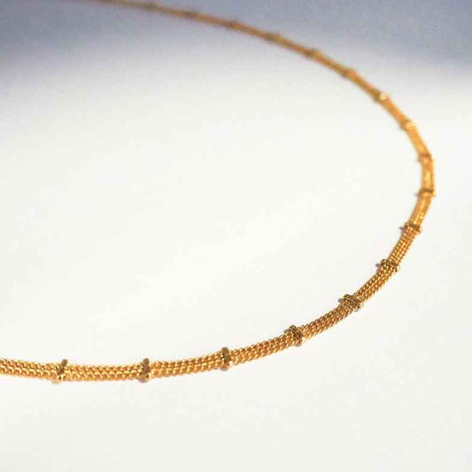 Collier double chaîne plaqué or 18 carats • Henriette (Copie)