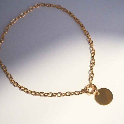 Collier à maillons & médaille personnalisée • Luce (Copie)