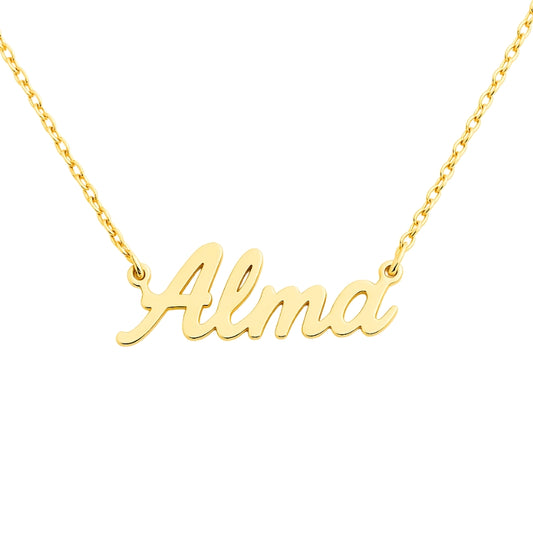 Collier prénom en or jaune pour femme et enfant 