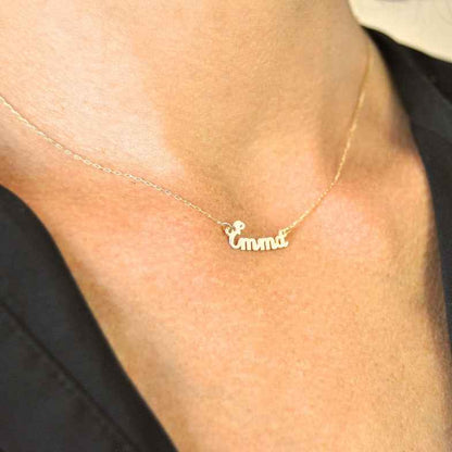 Collier avec prénom en or 18 carats • Flow