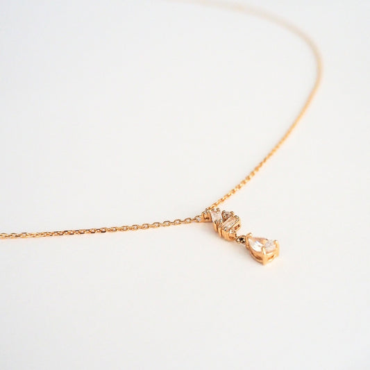 Collier pendentif solitaire plaqué or 18 carats femme
