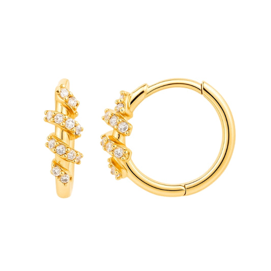 Créoles femme argent massif pierre diamant