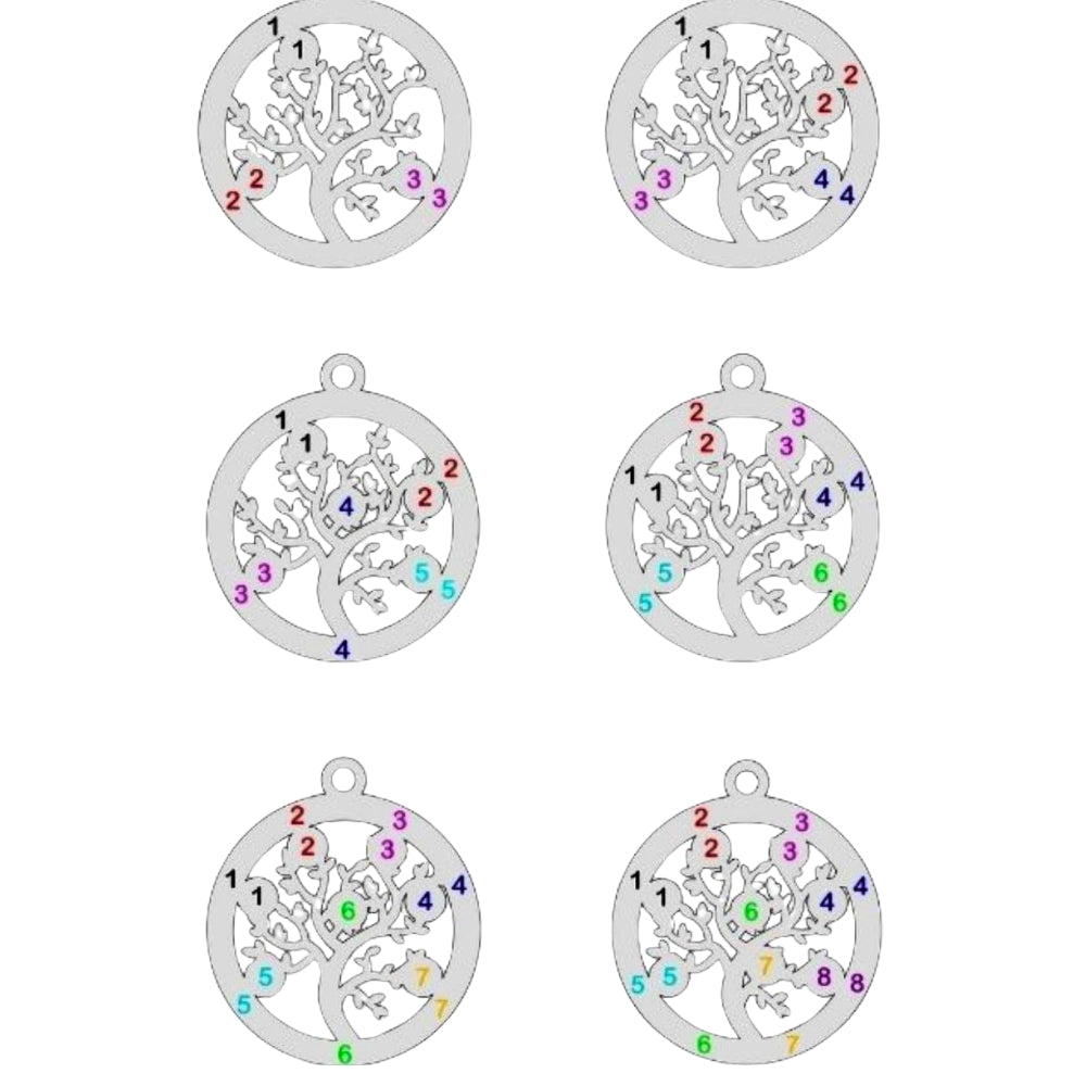 Collier prénom arbre de vie or 18k • Tree