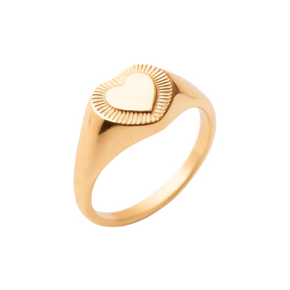 bague petit doigt homme coeur