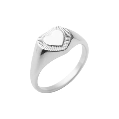 bague petit doigt homme coeur