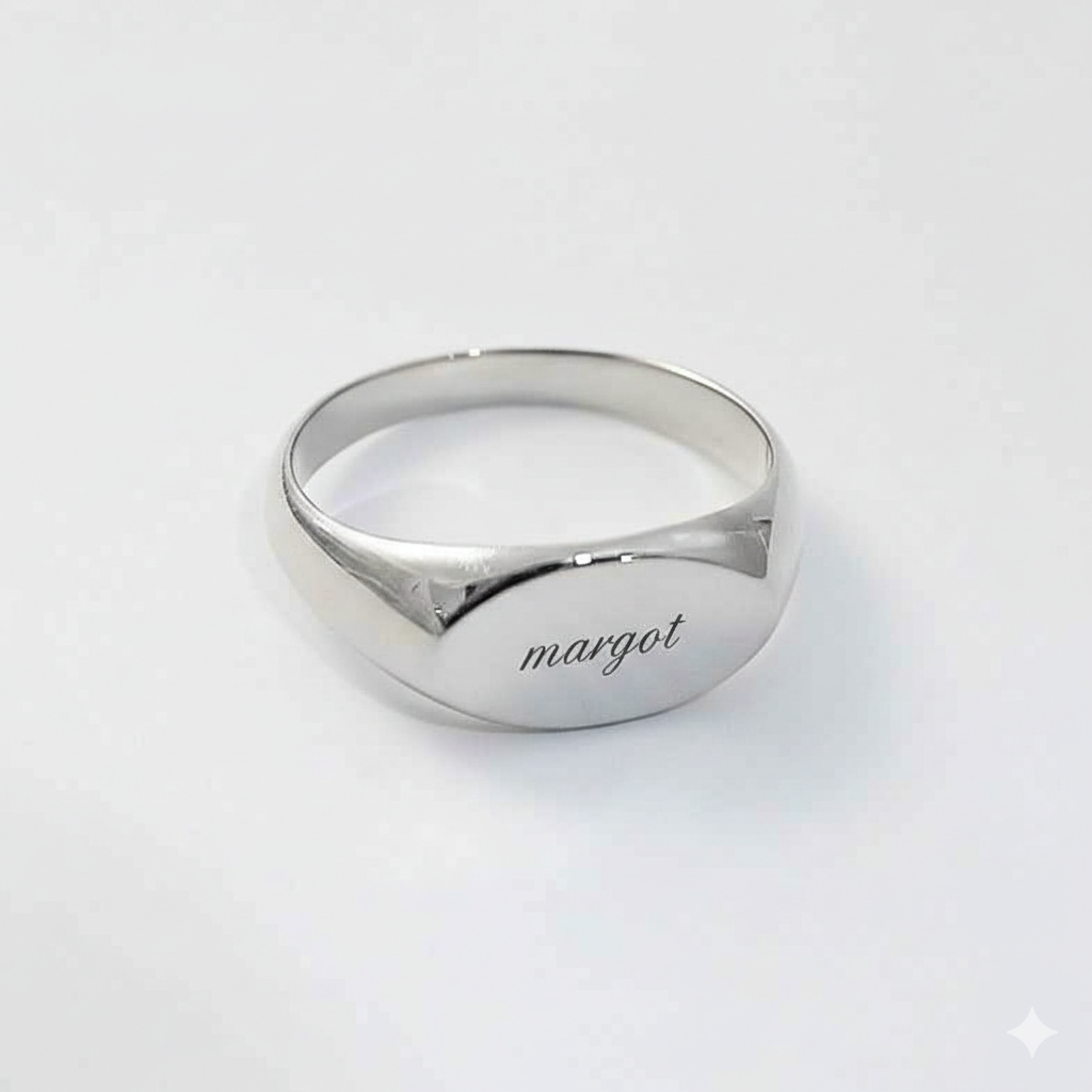 Anillo de sello para mujer con dedo meñique – Mara