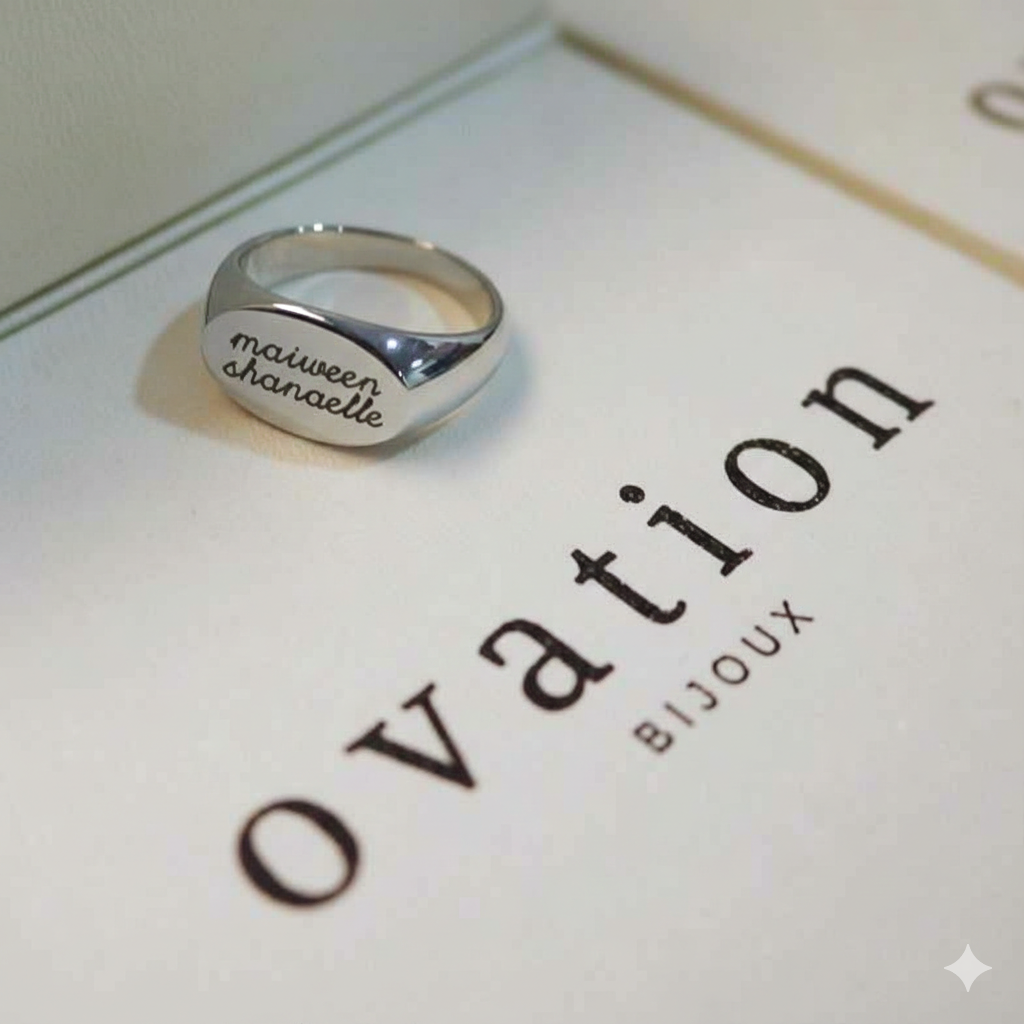 Anillo de sello para mujer con dedo meñique – Mara