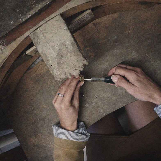 Chevalière Femme Argent 925 & Pierre Bleue • Del Mar