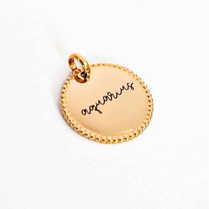 Pendentif laurier en plaqué or 18k • Esmée