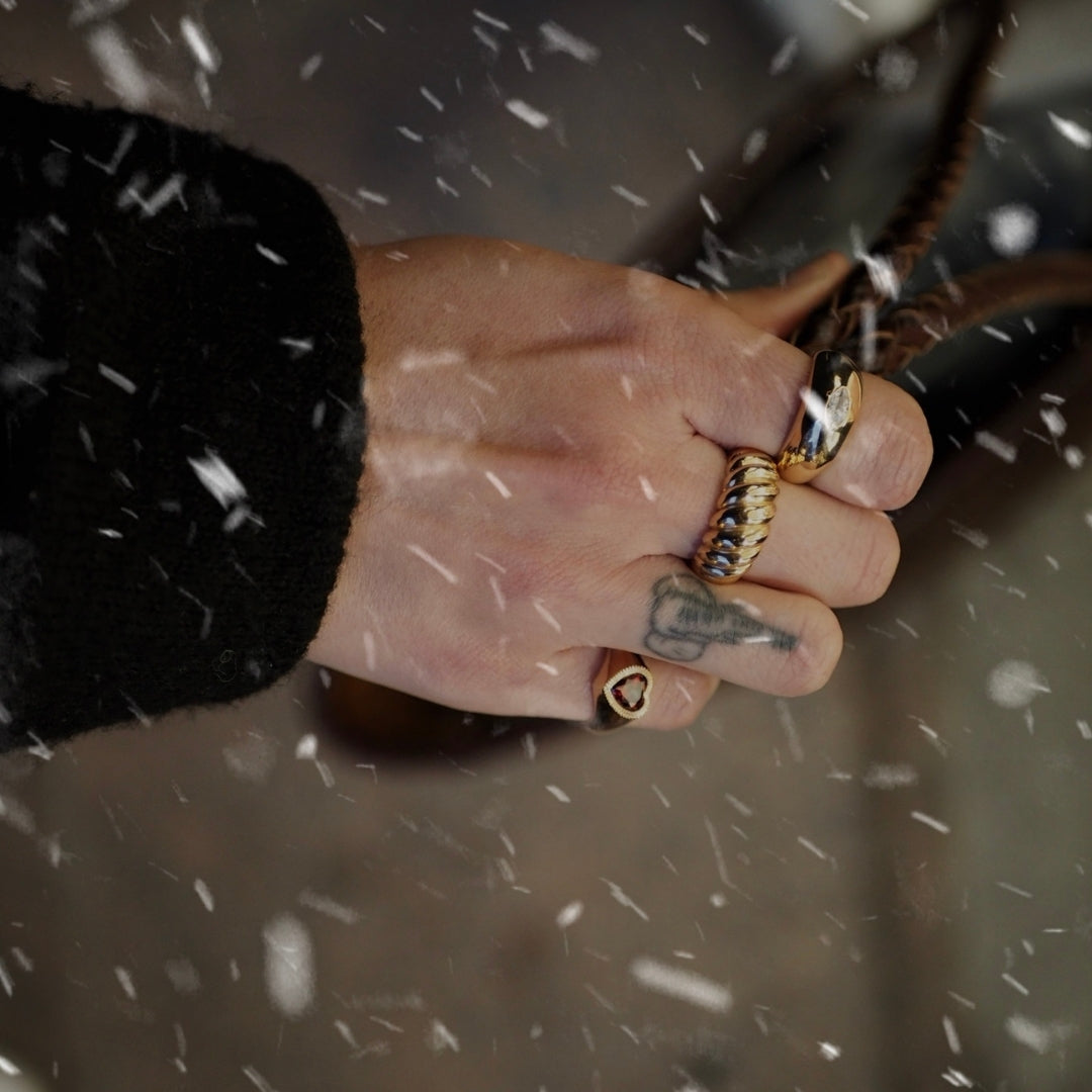 Ovation Bijoux Bague Femme Coeur Rouge