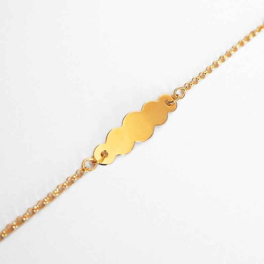Gourmette enfant & bébé or jaune 9 carats • Jersey