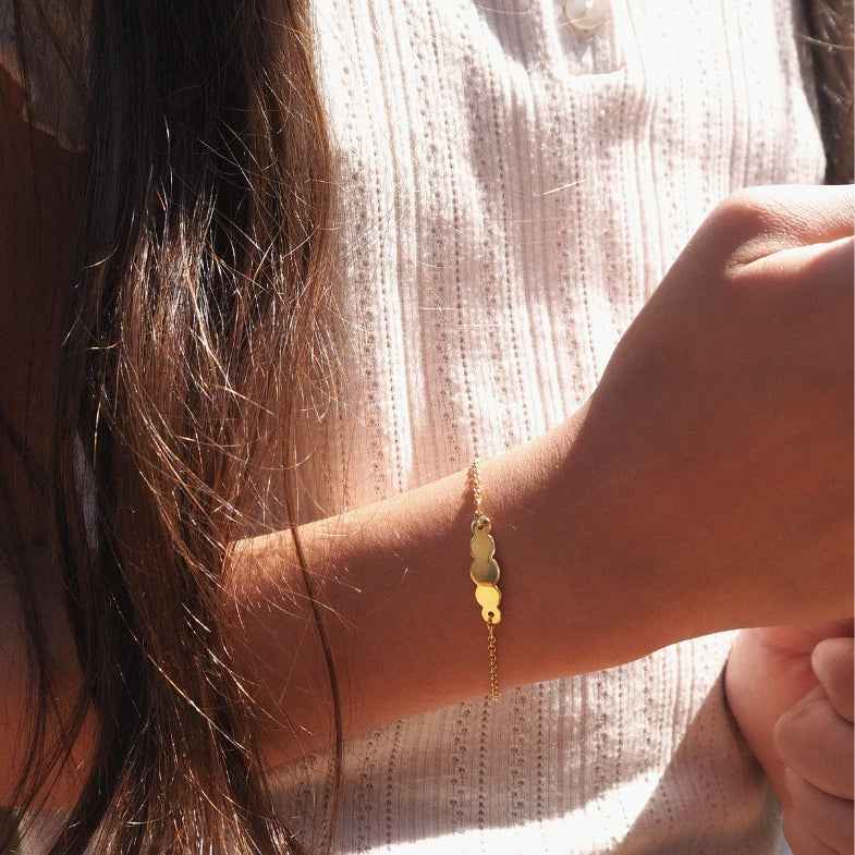 Gourmette enfant & bébé or jaune 9 carats • Jersey