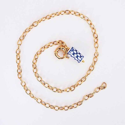 Collier pampille doré à l'or 18 carats • Solal