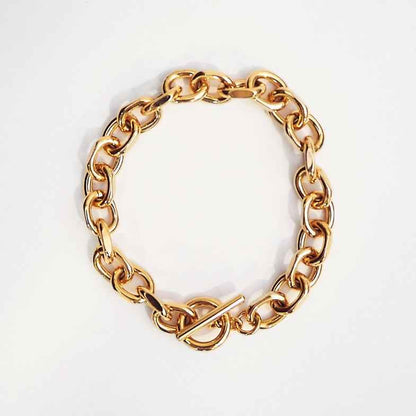 Bracelet grosses mailles doré à l'or 18 carats • Bénédicte