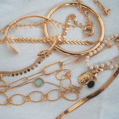 Bracelet vierge miraculeuse doré à l'or 18k • Georgina