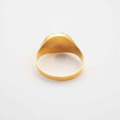 Chevalière homme or 18 carats onyx • Alda