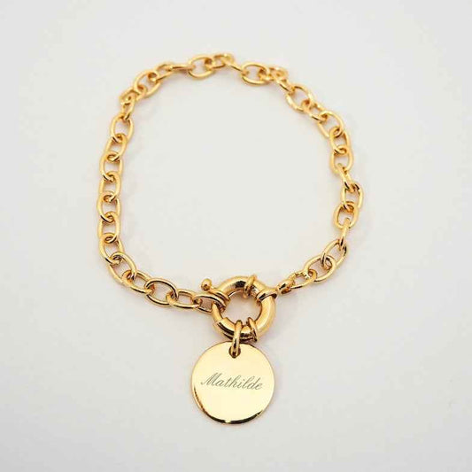 Bracelet personnalisé en plaqué or 18 carats • Jenny