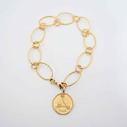 Bracelet signe astro plaqué or 18 carats • Nate