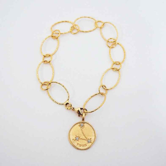 Bracelet signe astro plaqué or 18 carats • Nate