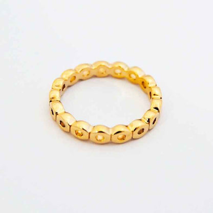 Bague petit doigt plaqué or 18 carats • Emilia