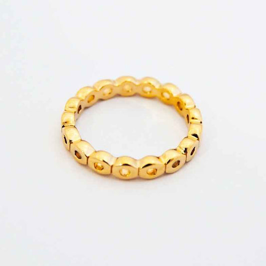 Bague petit doigt plaqué or 18 carats • Emilia