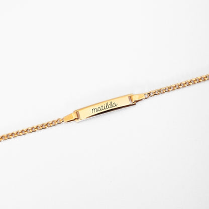 Gourmette fine enfant en plaqué or 18 carats • Romy