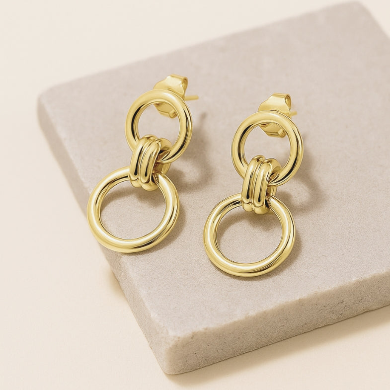 Boucles d'oreilles Plaqué Or 18k • Lola