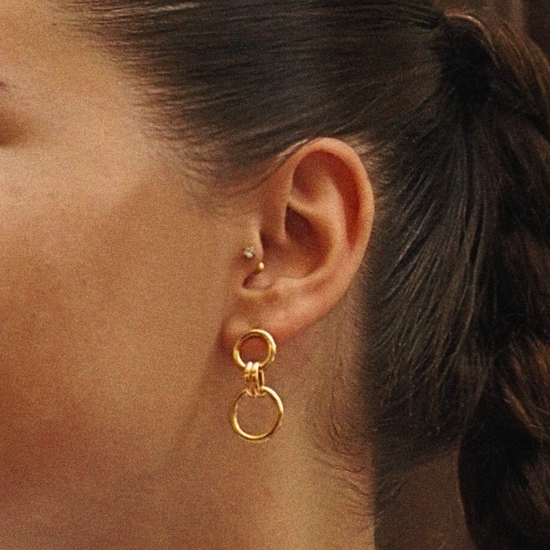 Boucles d'oreilles Plaqué Or 18k • Lola