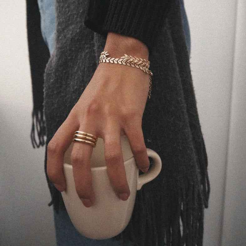 Bracelet épis doré à l'or 18 carats • Met