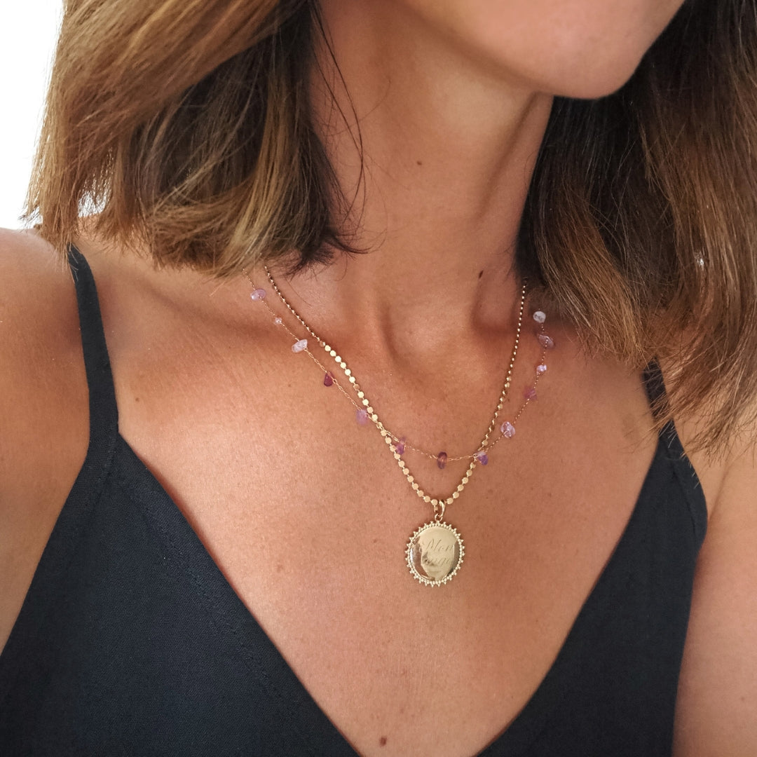 Pendentif Soleil Plaqué Or 18k pour femme