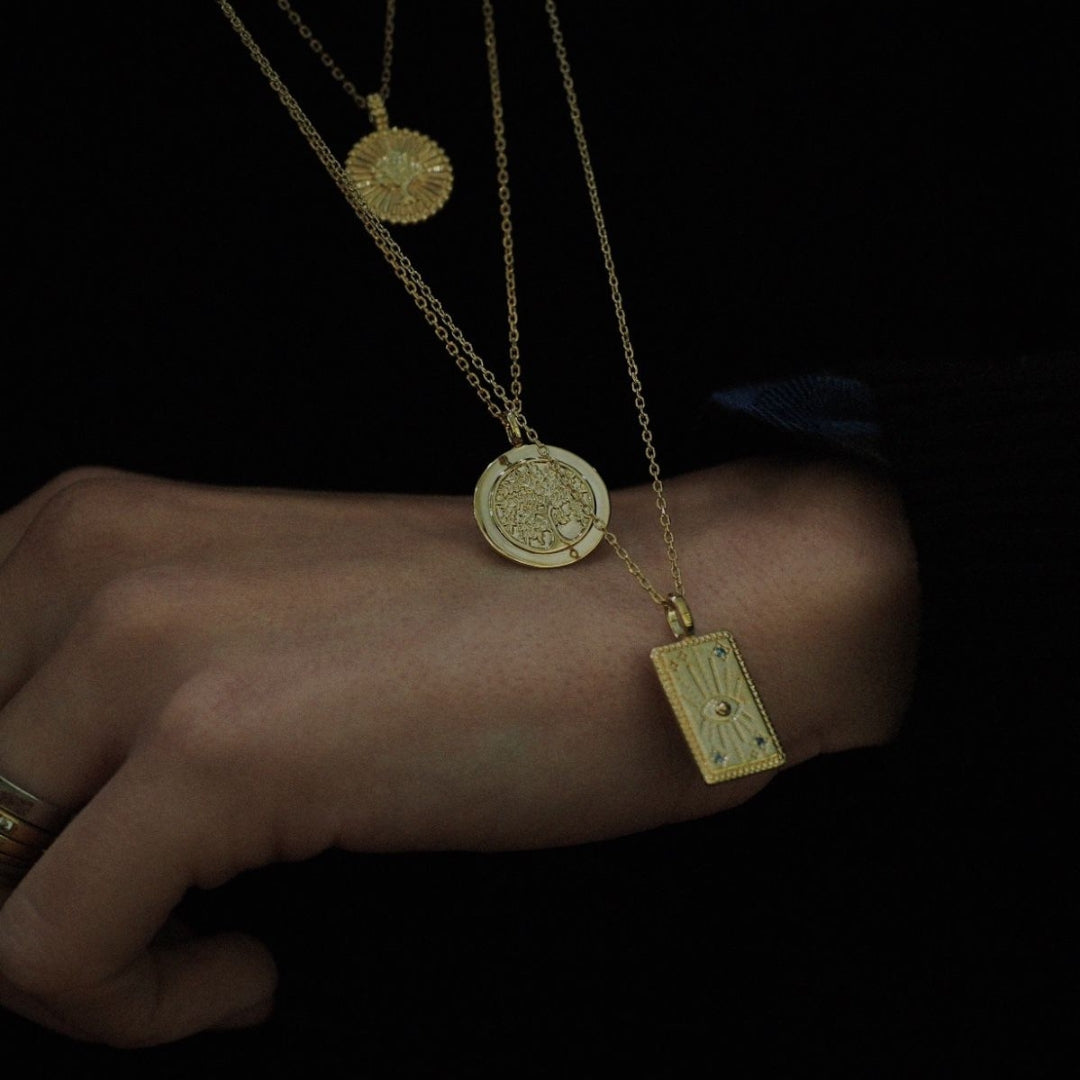 Pendentif pour enfant Arbre de Vie Plaqué Or Femme