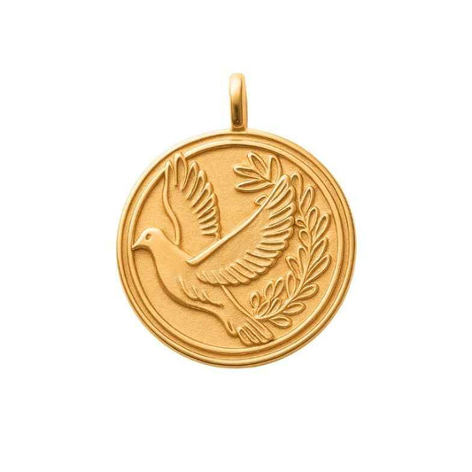 Pendentif colombe plaqué or 18k • Alméa (Copie)