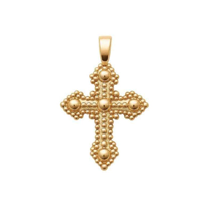 Pendentif croix texturée plaqué or 18k • Amara (Copie)