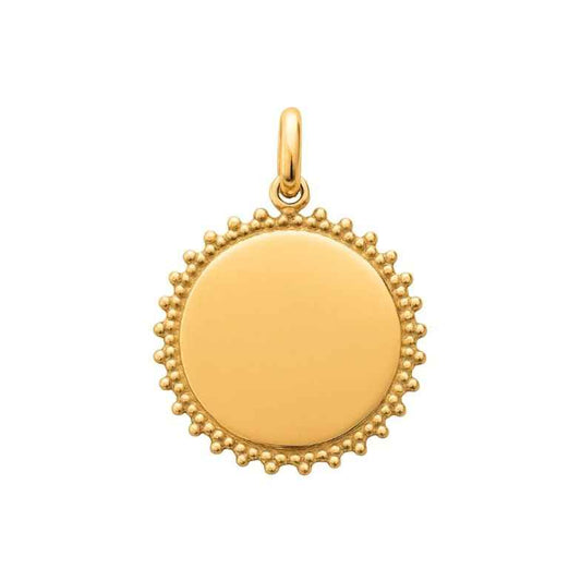 Pendentif lettre D plaqué or 18k • Daphné
