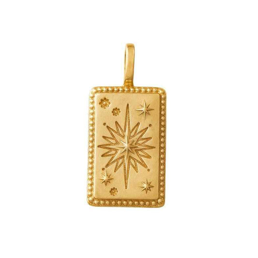 Pendentif rectangle étoile plaqué or 18k • Stella (Copie)