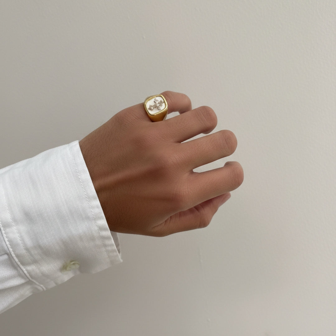 chevalière petit doigt homme