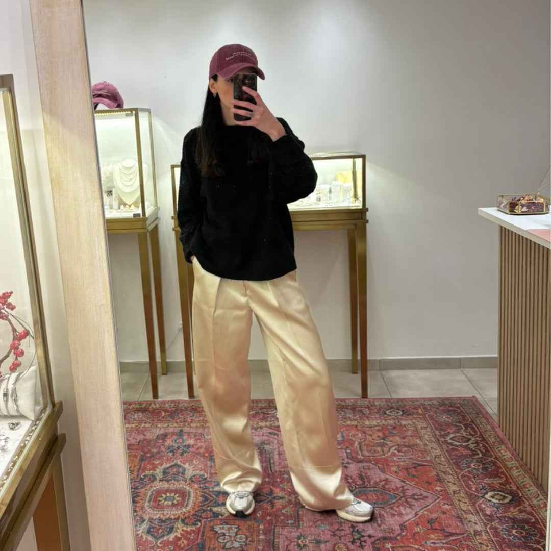Casquette vintage brodée • Vieux rose