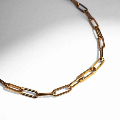 chaine femme gros maillons chaine femme grosse maille plaque or  pour femme