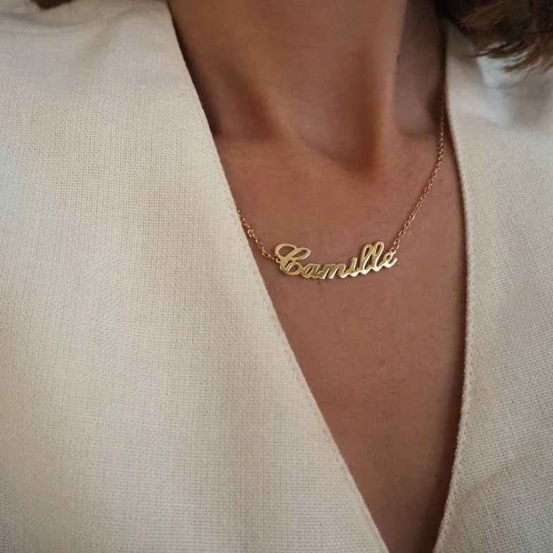 Collier prénom or 18 carats • Susa