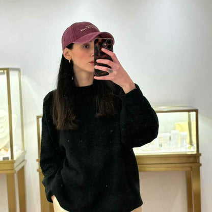Casquette vintage brodée • Vieux rose