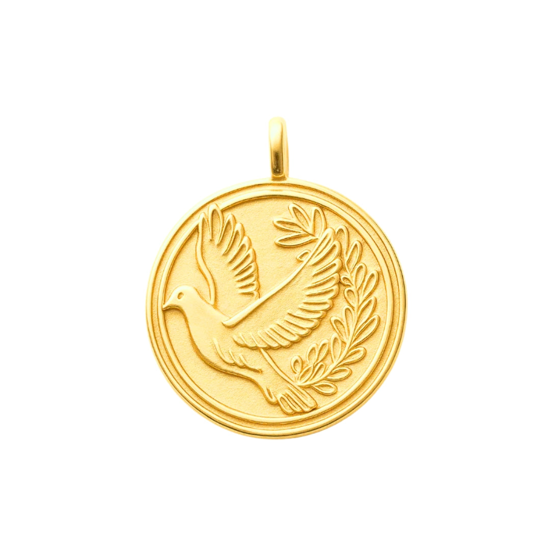 Pendentif colombe plaqué or 18k • Alméa (Copie)