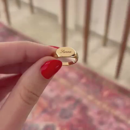 Chevalière de petit doigt femme • Mara