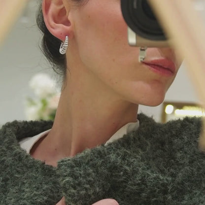 Créoles ouvertes Plaqué Or 18k • Sybile